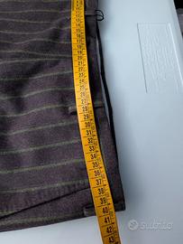 Pantalone sartoriale lana gessato - Nuovo  - T. 46