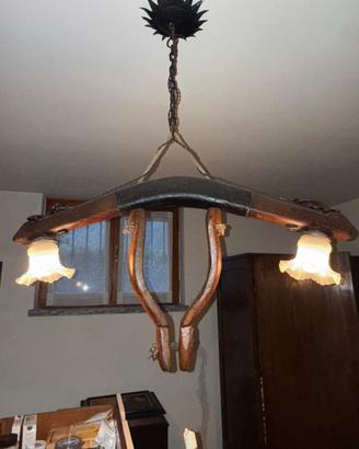 Lampadario antico antiquariato giogo