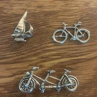 Modelli in miniatura in argento.