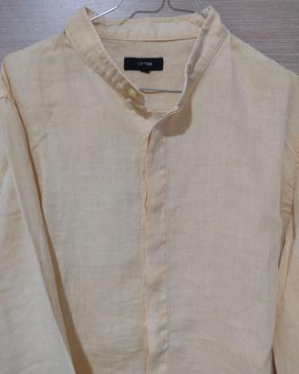 Camicia G-PEDRINI Uomo - GIALLO MELANGE - NUOVA