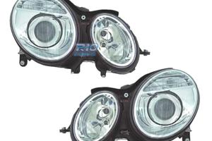 FARI PER MERCEDES CLASSE E W211 02-06 LENTE CROMAT