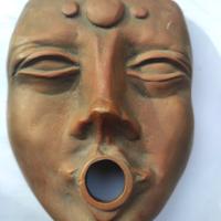 Mascherone per fontana in ottone