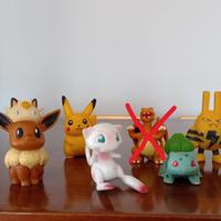 Lotto 8 Mini Figure Pokemon Tomy Nintendo 1999