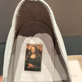 Scarpa bianca in pelle