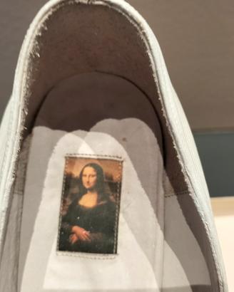 Scarpa bianca in pelle