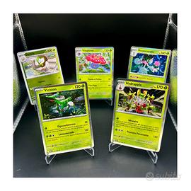 Lotto 5 Carte Pokémon Erba - Hydrapple & Virizio