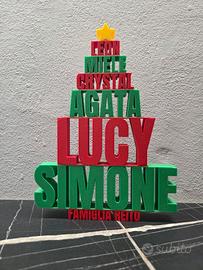 albero di natale personalizzato 