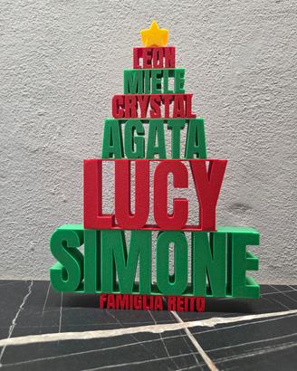 albero di natale personalizzato 