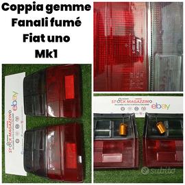 Coppia Gemme fanali posteriori fumé Fiat uno turbo