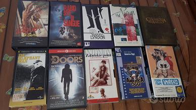 Lotto 1: bundle cinema con 9 vhs e cofanetto dvd S