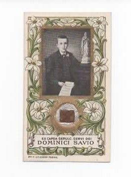 Santino Reliquia San Domenico Savio
