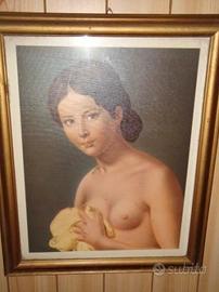 Quadro "Donna Nuda al Bagno" Anni '40 '50