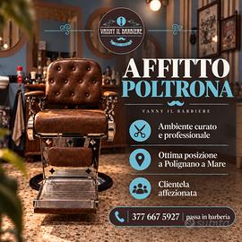 Poltrona barber a Polignano a Mare