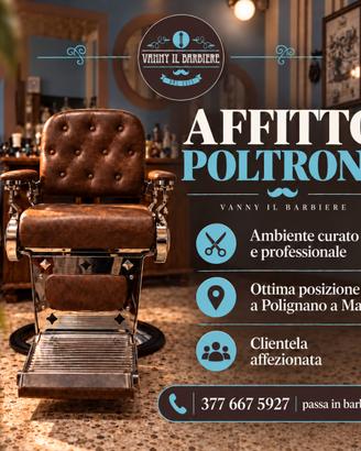 Poltrona barber a Polignano a Mare