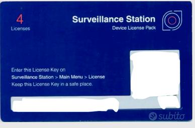 Licenza Synology Surveillance Station 4x
