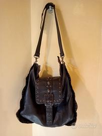 Borsa pelle martellata
