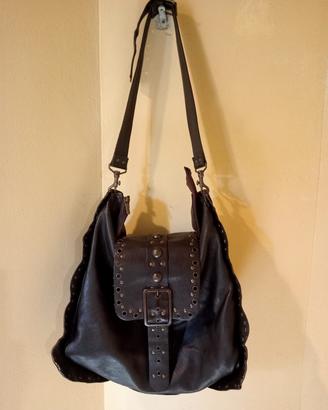 Borsa pelle martellata
