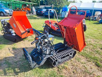 MOTOCARRIOLA CINGOLI RIBALTAMENTO IDRAULICO 500 KG