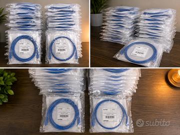 Lotto 140 Cavi Ethernet Leviton Cat6 Nuovi 1m 3m