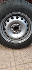 4 cerchi ferro x  fiat panda 2000
