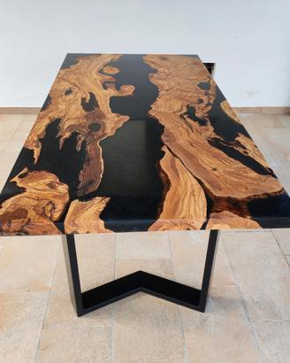 🌿 Tavoli in legno e resina personalizzati 