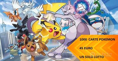 Pokémon GCC: 1000 carte, 45 euro, un solo lotto