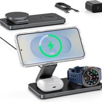 Stazione di Ricarica 3 in 1 Samsung/iPhone