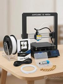 Stampante 3D Anycubic Mega i3 + PLA + Ricamb