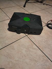 xbox original con cavo e controller