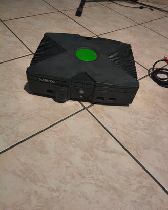 xbox original con cavo e controller
