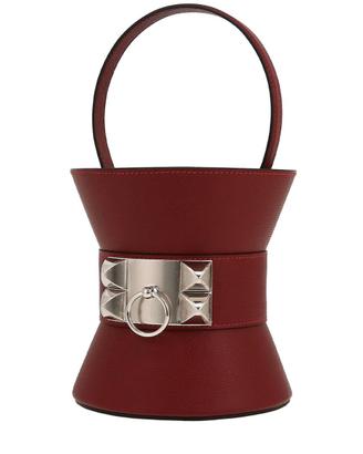 Borsa Hermès Médor in pelle Epsom rosso H