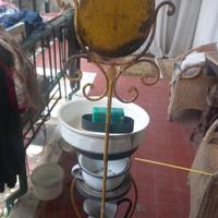 toilette battuta a mano con vassoio Catino