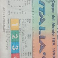 Biglietto  Italia 90 MAI usato