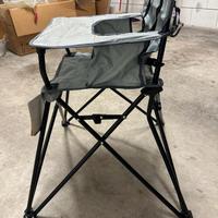 Seggiolone portatile camper/campeggio grigio Saro