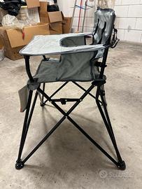 Seggiolone portatile camper/campeggio grigio Saro