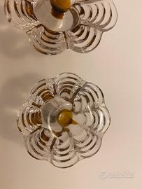 Pomelli pomoli maniglie in vetro Ambra