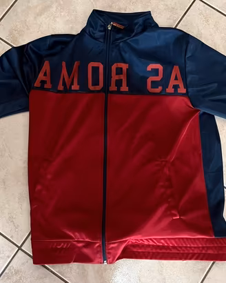 Felpa con zip A.S Roma