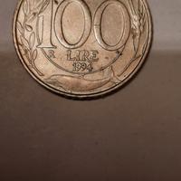Moneta Repubblica Italiana 100 Lire data 1994