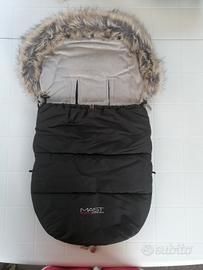 Sacco invernale neonato per carrozzina/ovetto