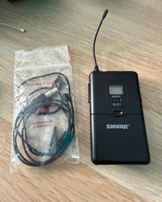 Sistema wireless Shure SLX1 -microfono ad archetto