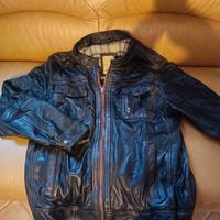 Giacca in vera pelle marrone 