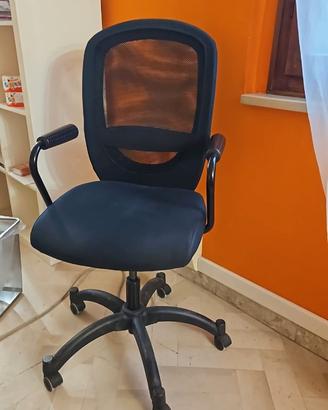 Sedia a norma con ruote da ufficio