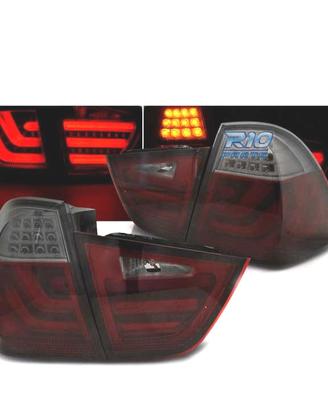FANALI A LED BMW E91 TOURING 08-12 ROSSO AFFUMICAT