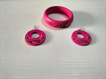 Set orecchini e bracciale