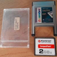 Compact flash con adattatore e custodia