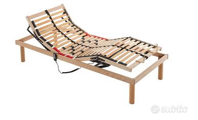 Rete singola elettrica e materasso in memory foam