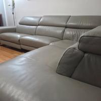 Divano PoltroneSofà vera pelle, 4 posti