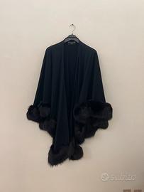 Mantella CHIAVARELLI Cashmere Bordi in visone
