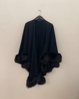 Mantella CHIAVARELLI Cashmere Bordi in visone