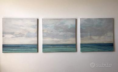 3 Quadri Canvas Ikea Oceano Pjatteryd